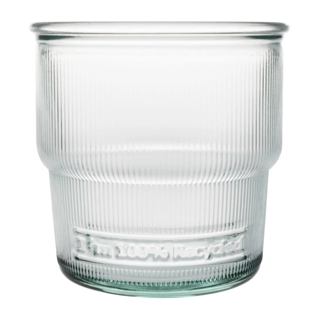Olympia Recycled Glass Ribbed Stackable Tumblers 300ml (6 pack) - Image 3