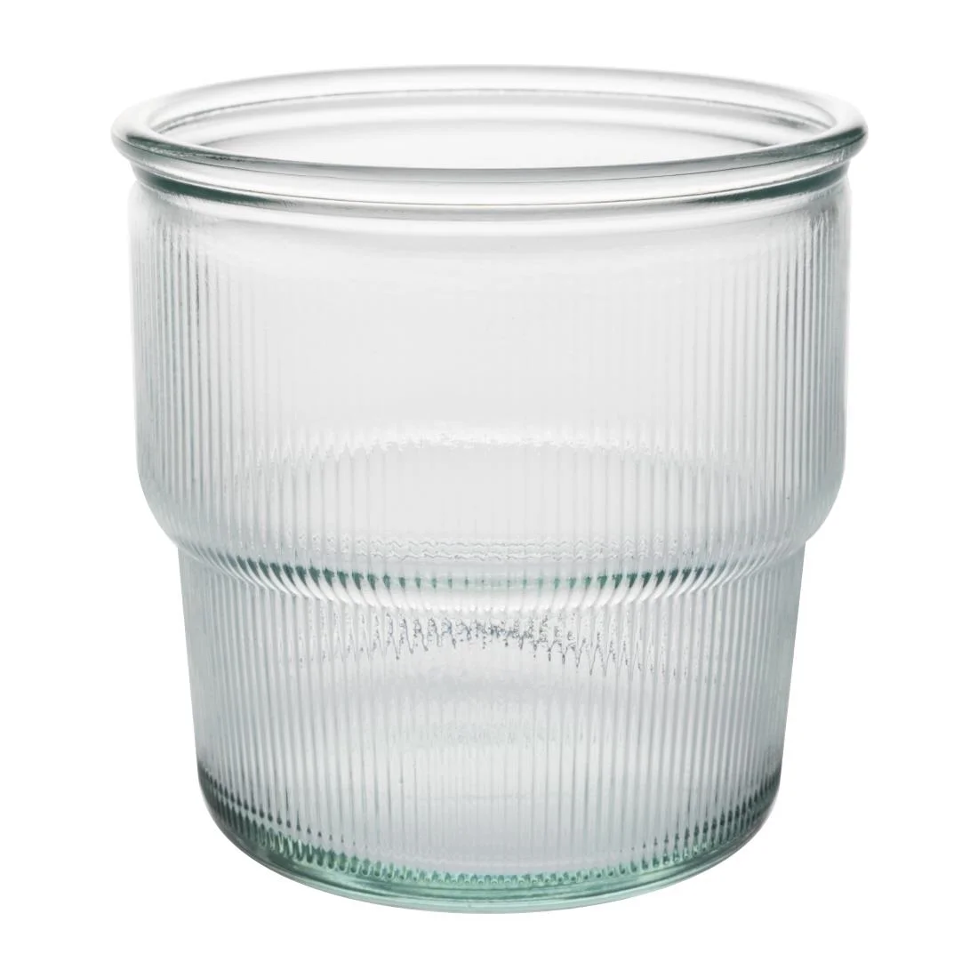 Olympia Recycled Glass Ribbed Stackable Tumblers 300ml (6 pack) - Image 4