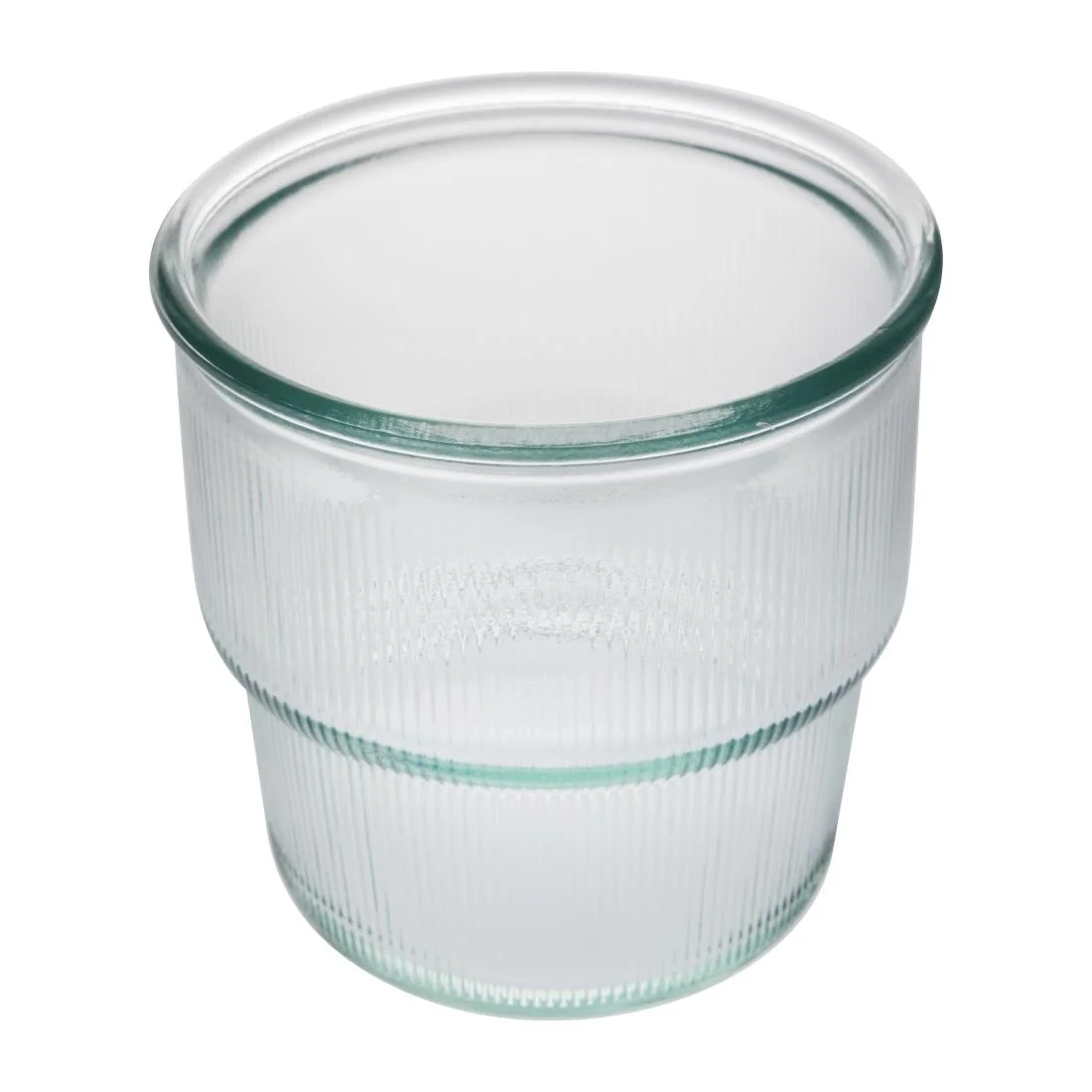 Olympia Recycled Glass Ribbed Stackable Tumblers 300ml (6 pack) - Image 5