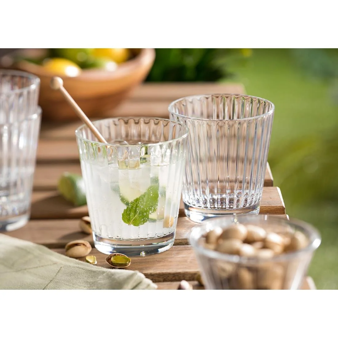 Utopia Lucent Lined Stacking Tumblers 340ml (6 Pack) - Image 4