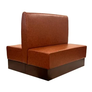 Double Booth in Bison Tan Vinyl