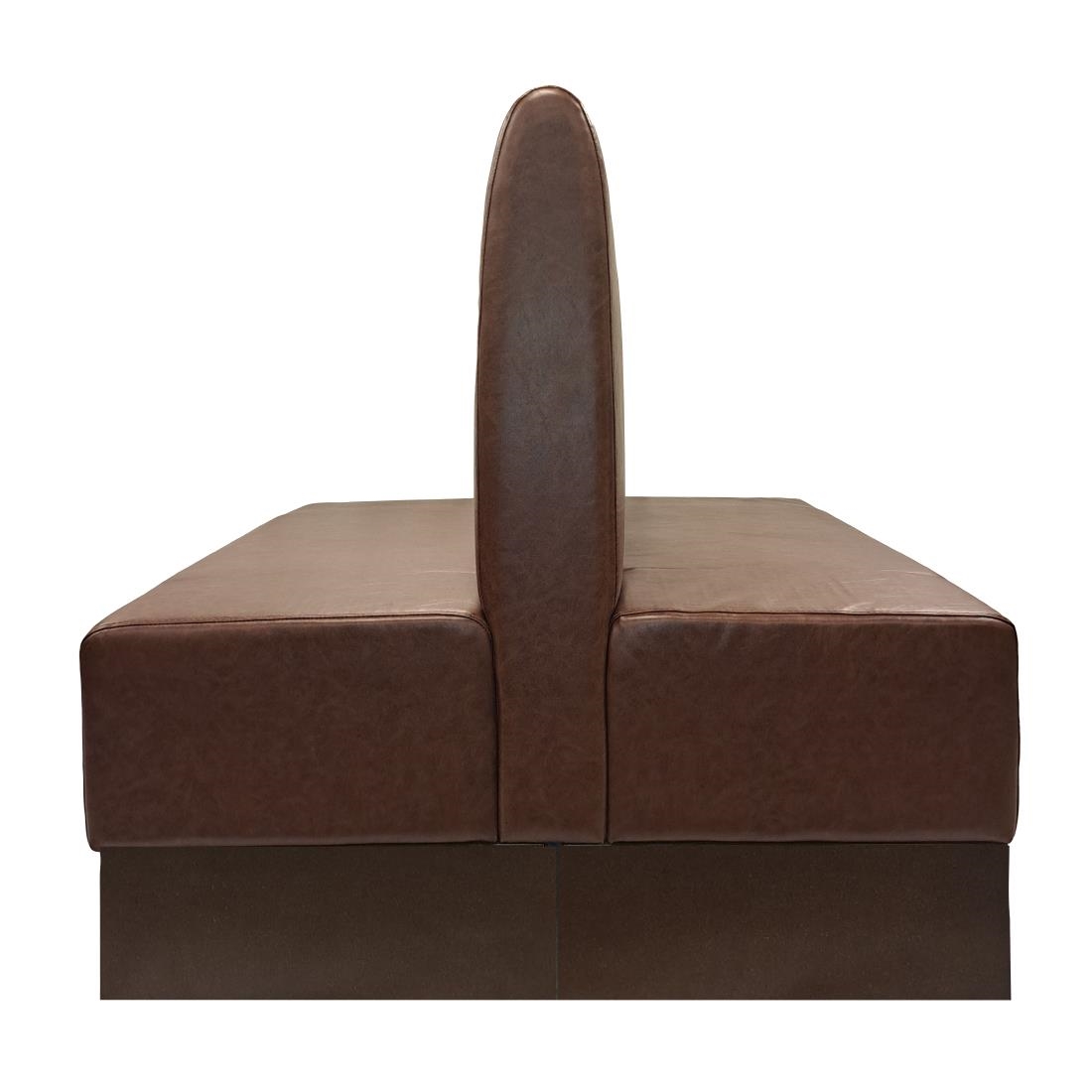 Double Booth in Bison Espresso Vinyl