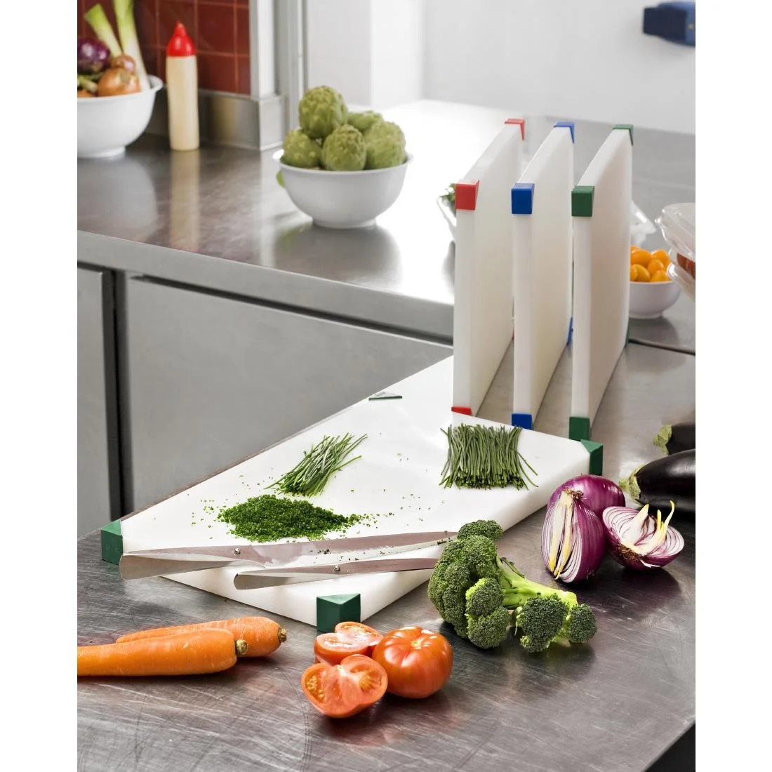 Araven Cut Board 404x304x24mm Green - Image 2
