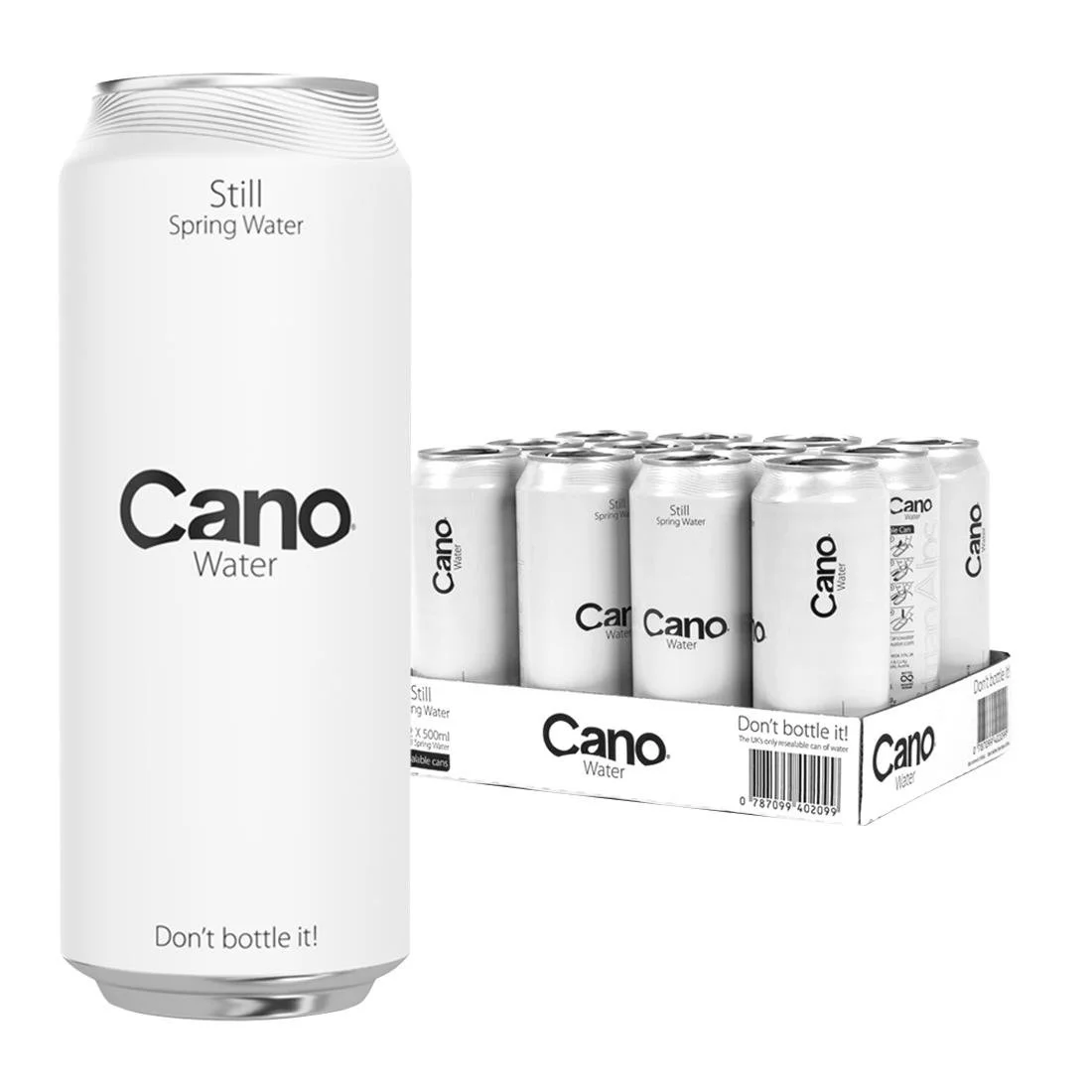 Cano Water Still Resealable Can - 500ml (12 Pack) - Image 1
