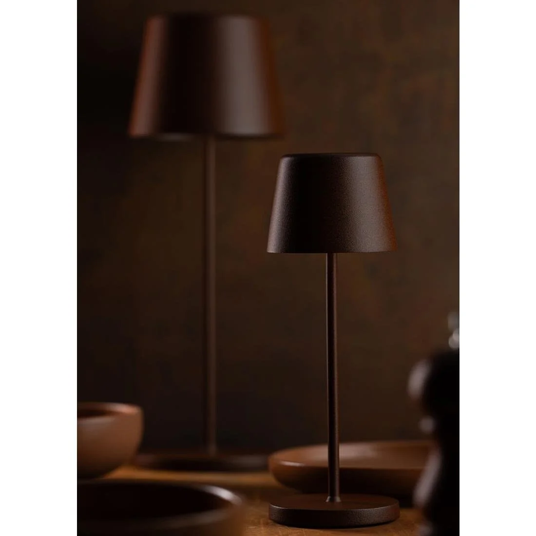 Utopia Bermuda Micro LED Cordless Table Lamp 210mm Corten (6 Pack) - Image 3