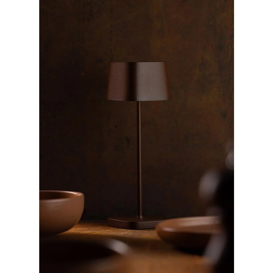 Utopia Montego LED Cordless Table Lamp 300mm Corten (6 Pack) - Image 3