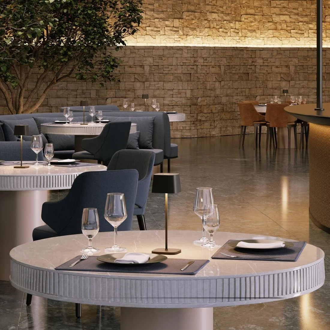 Utopia Montego Micro LED Cordless Table Lamp 200mm Black (6 Pack) - Image 7