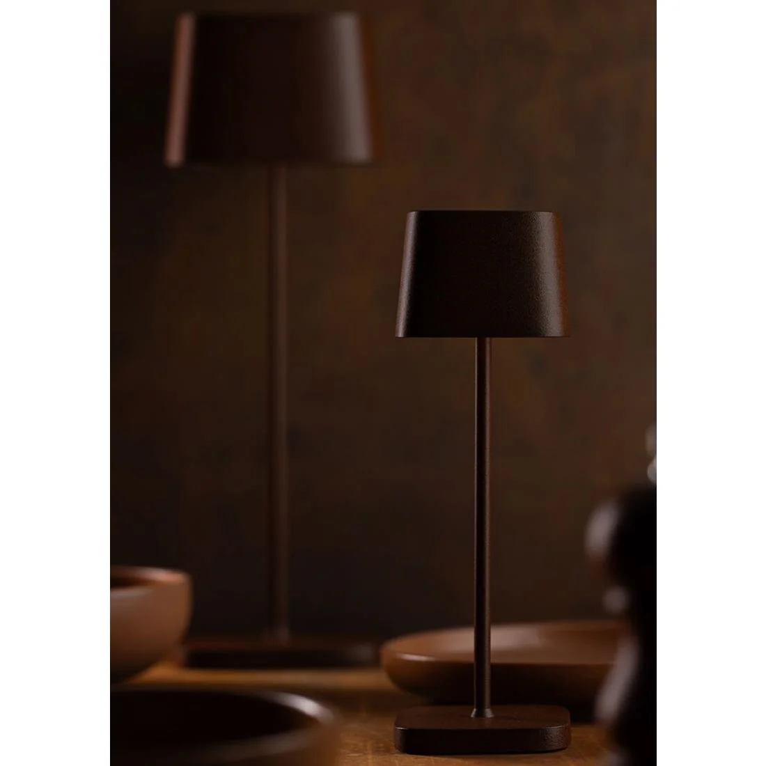 Utopia Montego Micro LED Cordless Table Lamp 200mm Corten (6 Pack) - Image 2