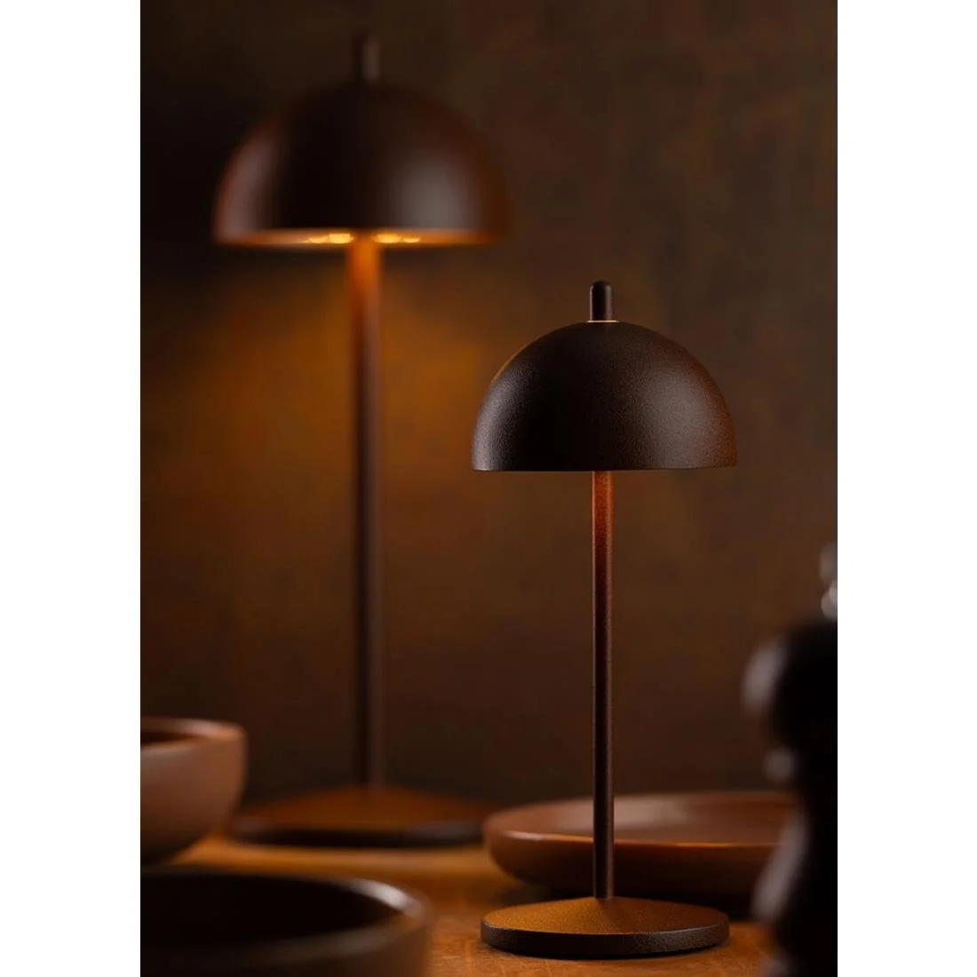 Utopia Antigua Micro LED Cordless Table Lamp 200mm Corten (6 Pack) - Image 6