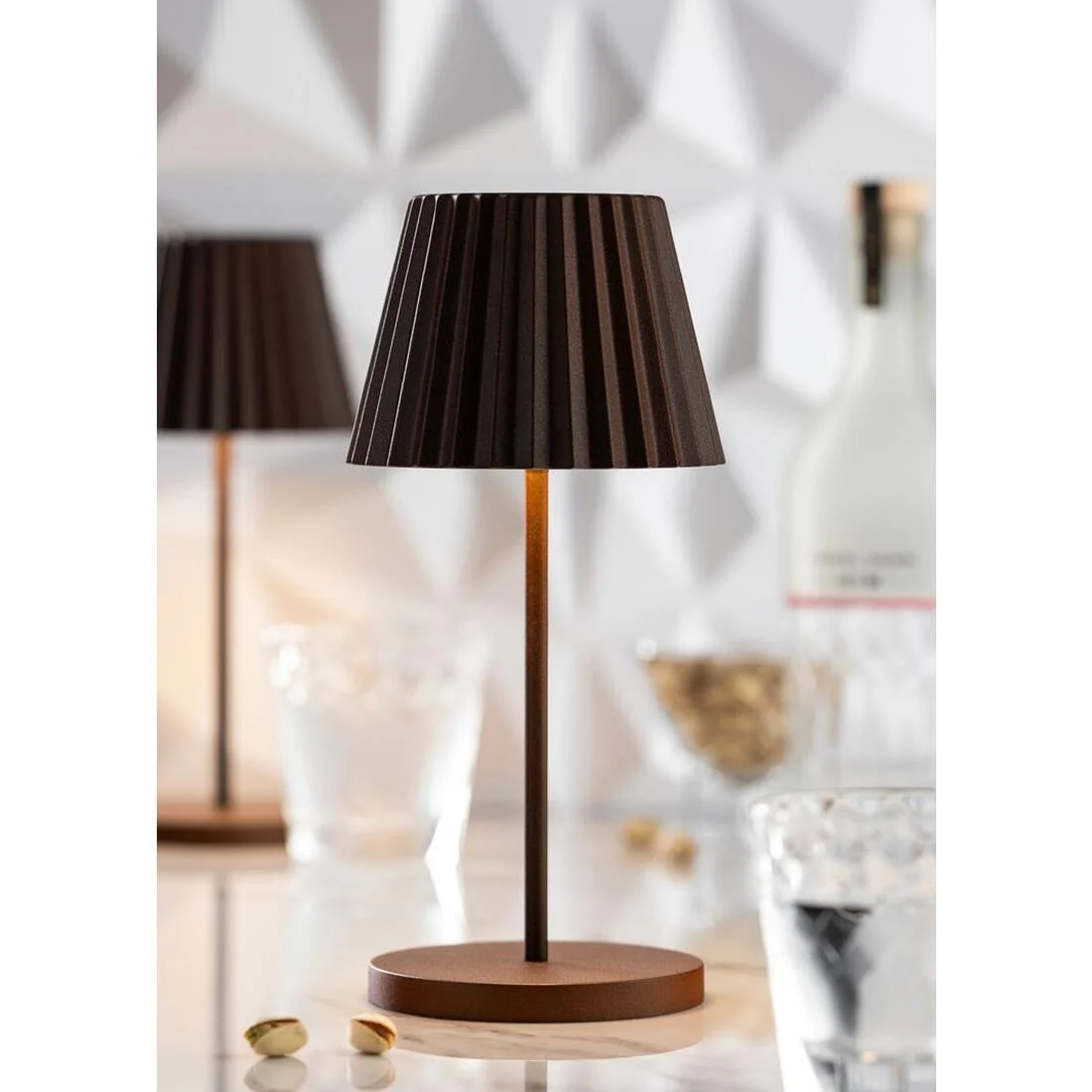 Utopia Dominica LED Cordless Table Lamp 260mm Cocoa (6 Pack) - Image 3