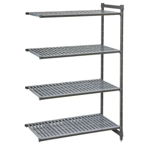 Cambro Camshelving Basics Plus Add-On Unit 4 Tier With Vented Shelves 1830(H) x 610(D)mm