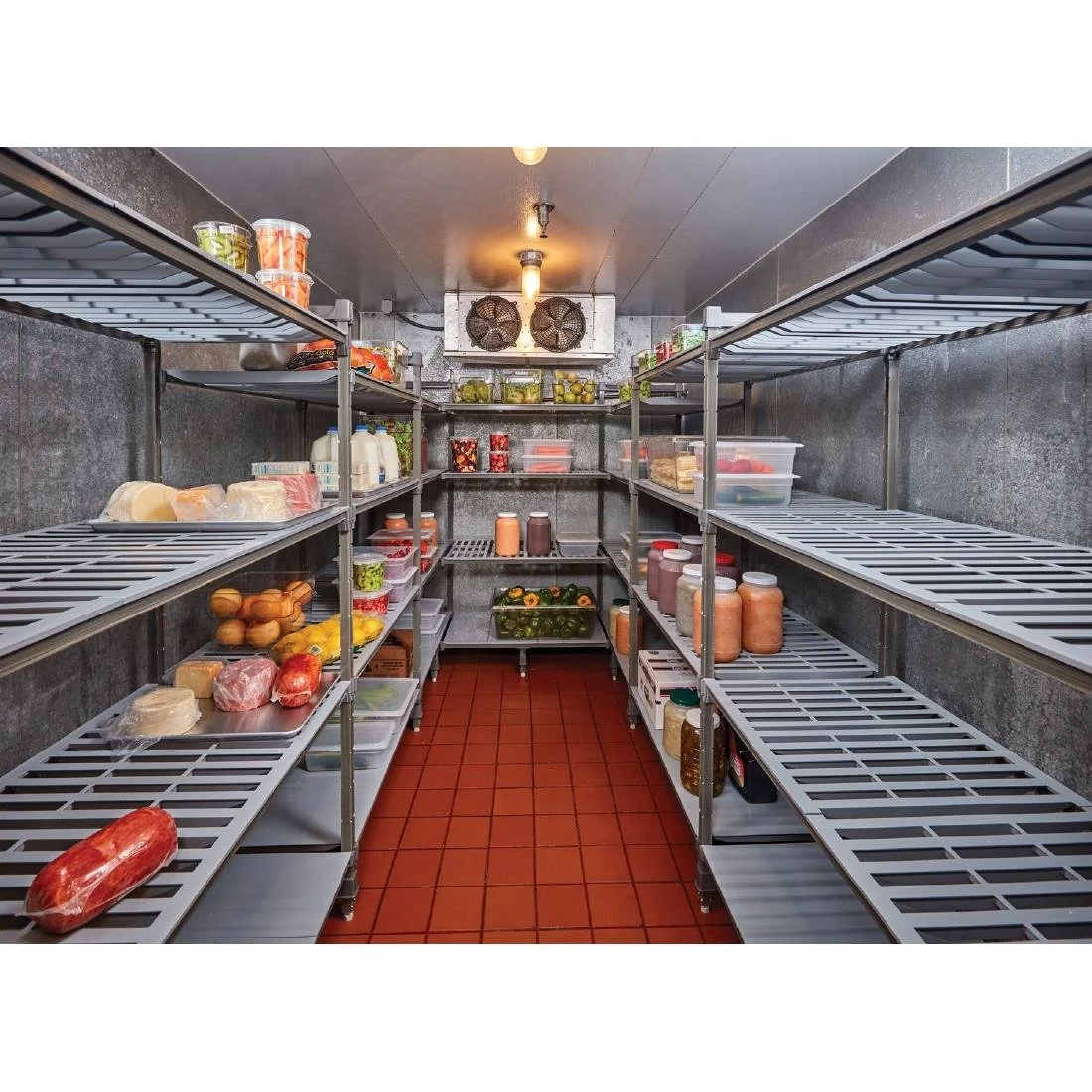 Cambro Camshelving Basics Plus Add-On Unit 4 Tier With Vented Shelves 1630H x 540D mm - Image 4