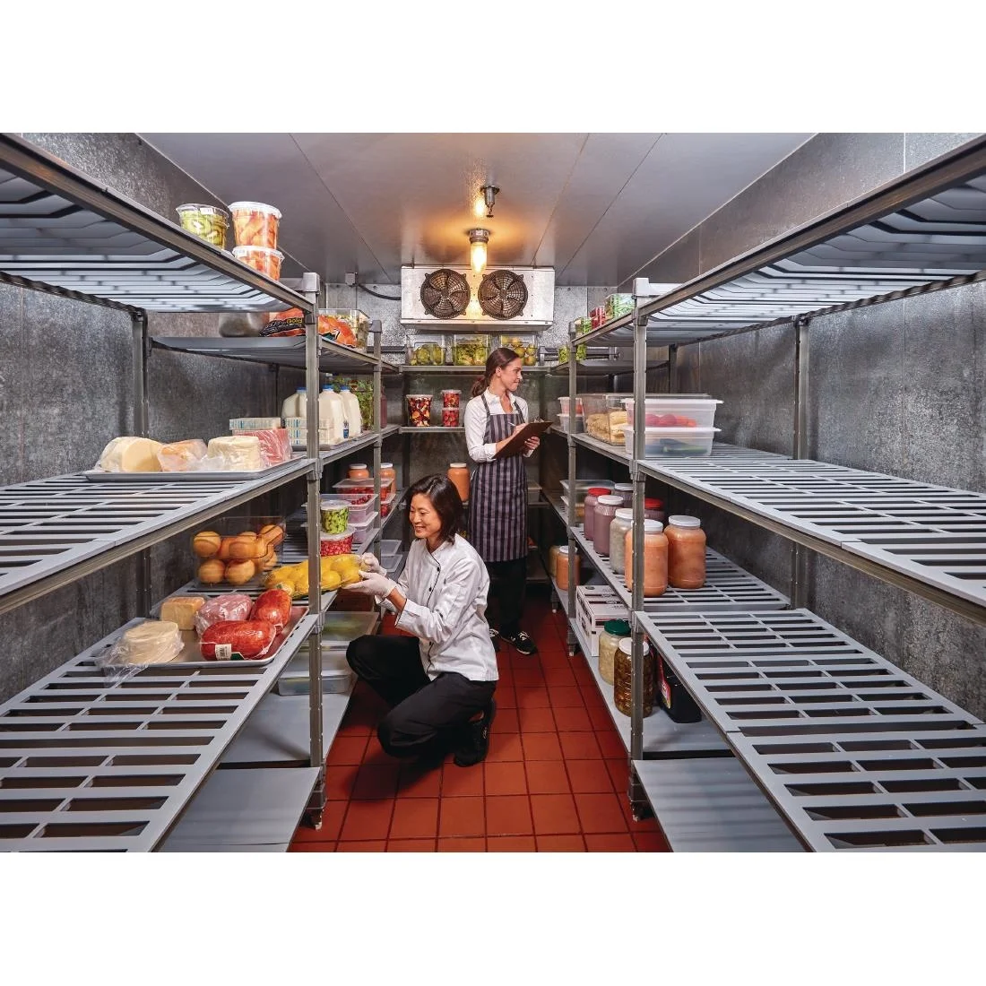 Cambro Camshelving Basics Plus Add-On Unit 4 Tier With Vented Shelves 1630H x 460D mm - Image 5