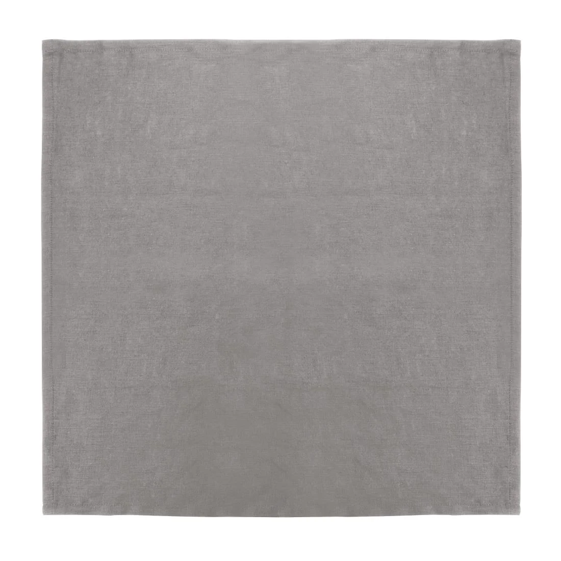 Olympia Linen Table Napkin Grey 400x400mm (12 Pack) - Image 1