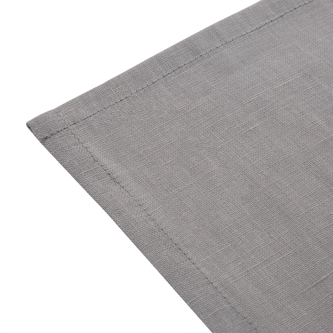 Olympia Linen Table Napkin Grey 400x400mm (12 Pack) - Image 3