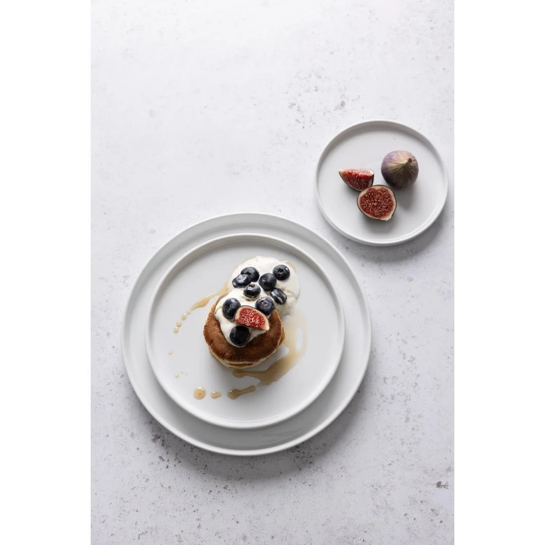 Olympia Whiteware Flat Round Plates 210mm (6 Pack) - Image 4