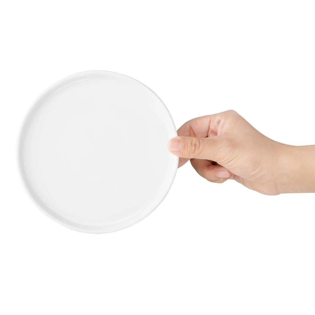 Olympia Whiteware Flat Round Plates 150mm (6 Pack) - Image 7