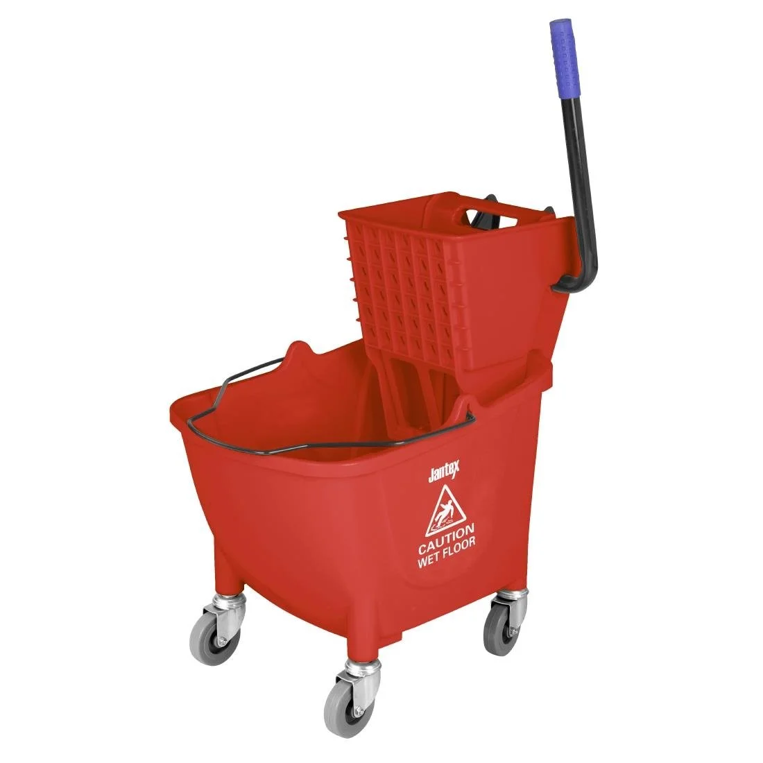 Jantex 25Ltr Mop Bucket with Foot Pedal Release Red