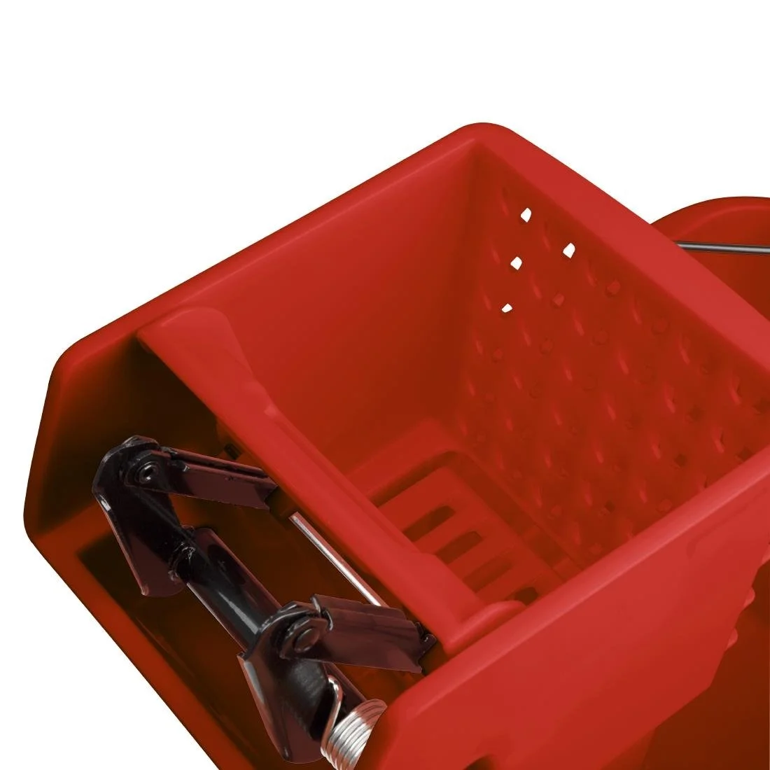 Jantex 25Ltr Mop Bucket with Foot Pedal Release Red - Image 5