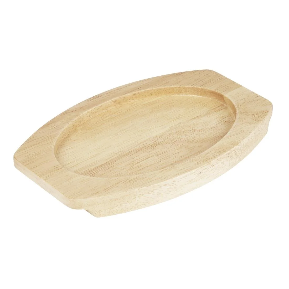 Olympia Cast Iron Oval Eared Dish Hevea Board 230x135mm