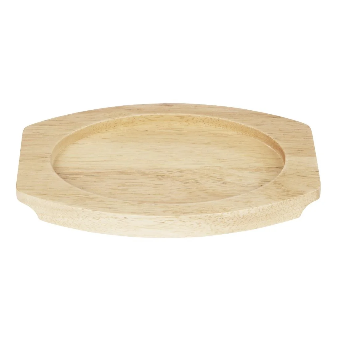 Olympia Cast Iron Oval Eared Dish Hevea Board 230x135mm - Image 2