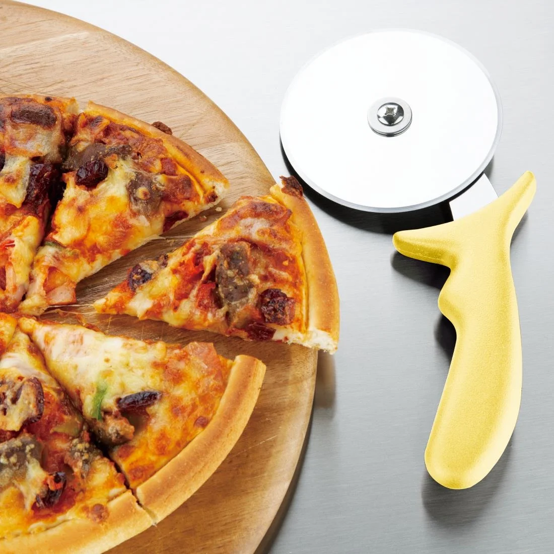 Hygiplas Pizza Wheel Yellow 4" - Image 3
