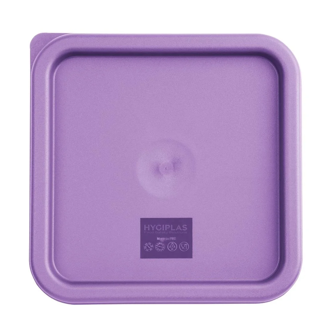 Hygiplas Polycarbonate Square Food Storage Container Lid Purple