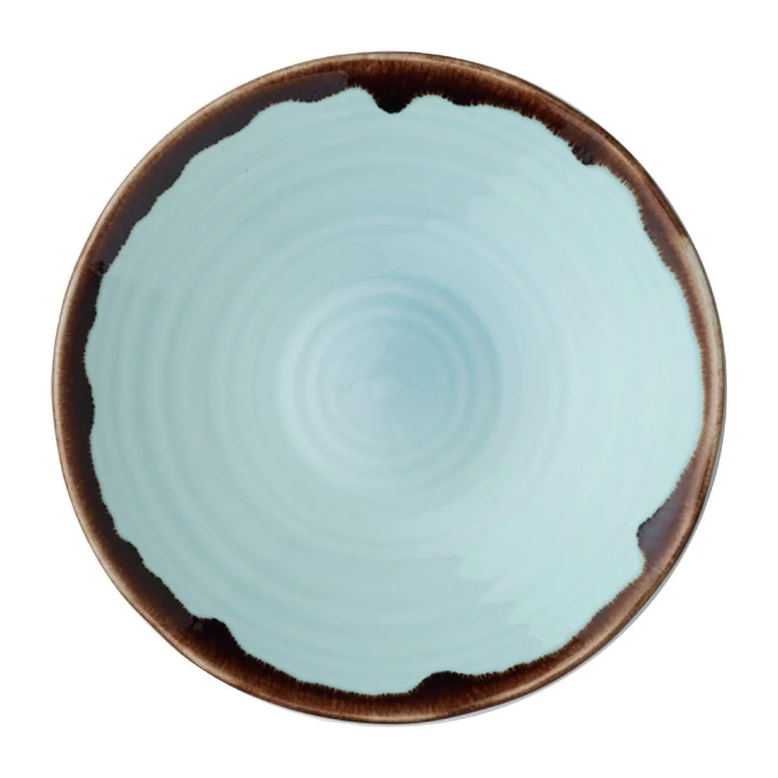 Dudson Harvest Organic Coupe Bowls Turquoise 210mm (12 Pack) - Image 1