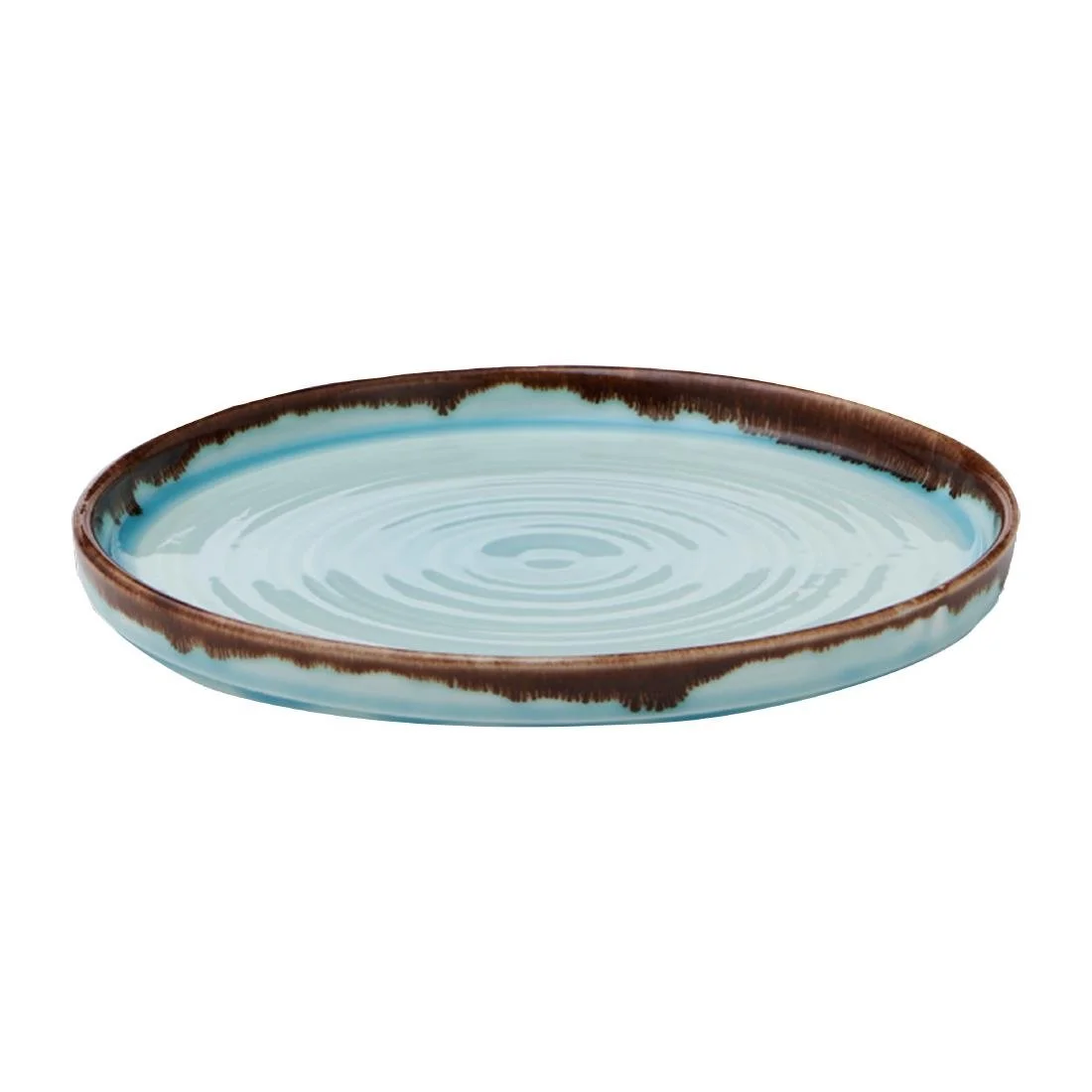 Dudson Harvest Walled Plates Turquoise 210mm (6 Pack) - Image 2