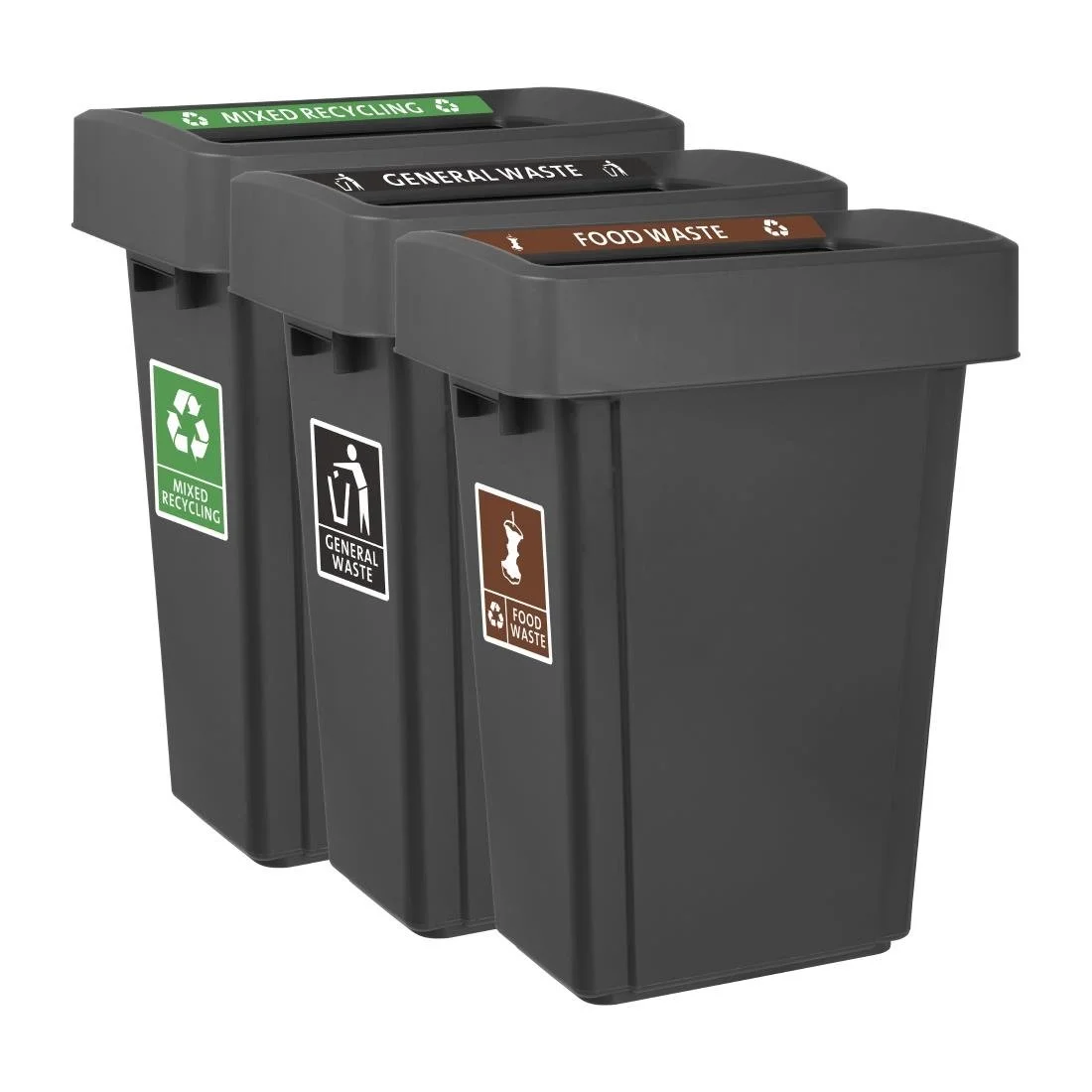 Jantex Slim Bin Mixed Recycling Label - Image 3