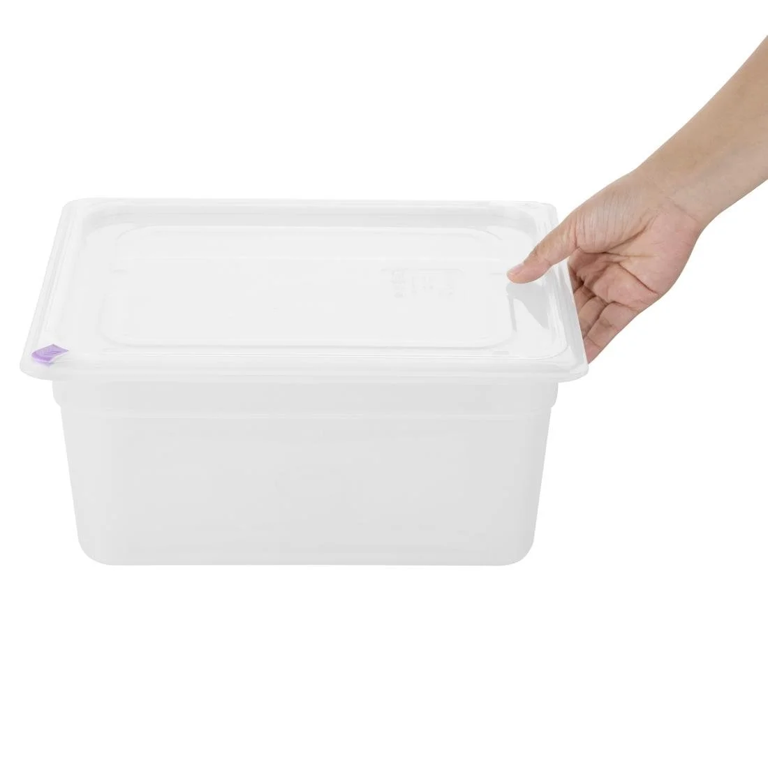 Hygiplas Click Polypropylene 1/2 Gastronorm Tray 150mm (4 Pack) - Image 4