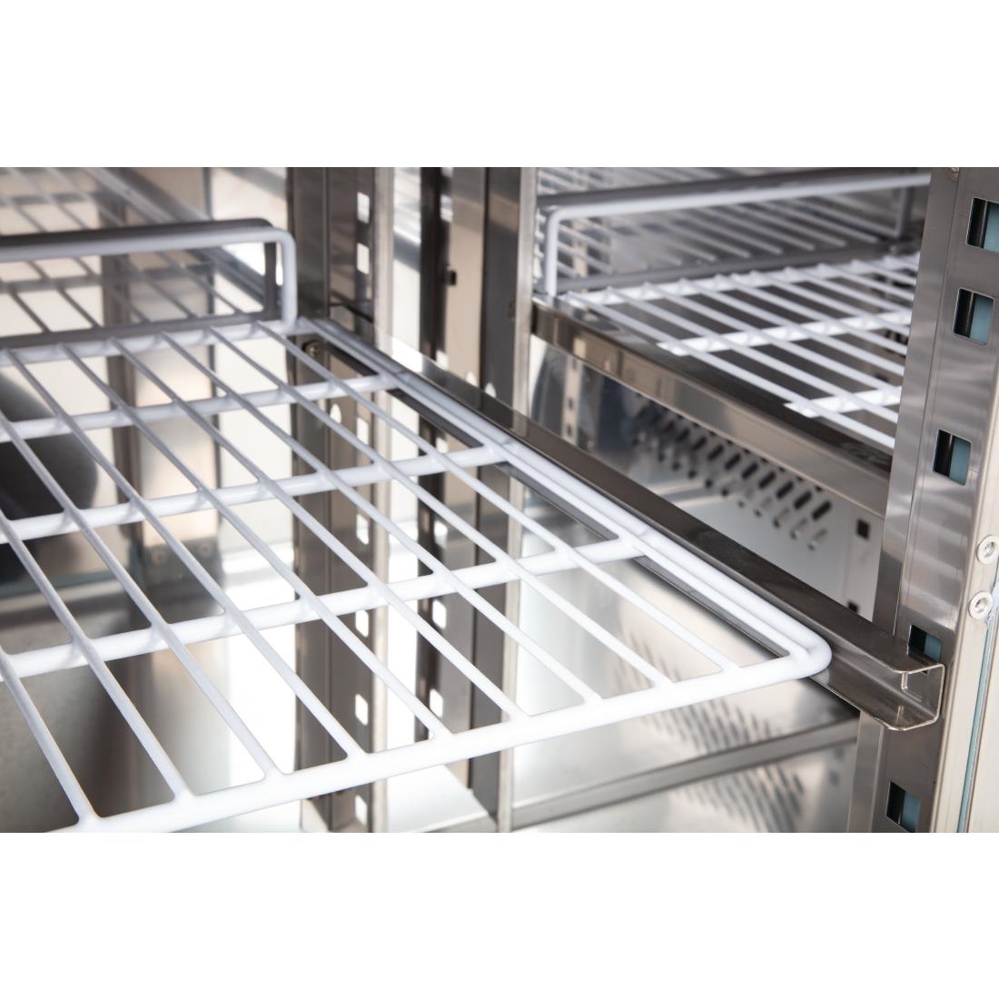 Polar 2 Door Counter Fridge 228Ltr