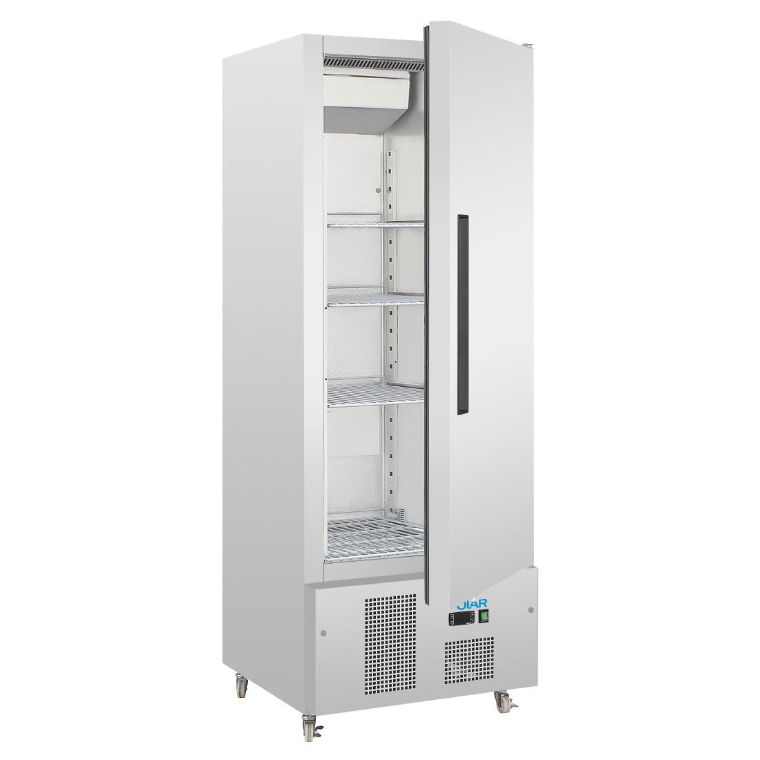 Polar Single Door Slimline Fridge Stainless Steel 440Ltr