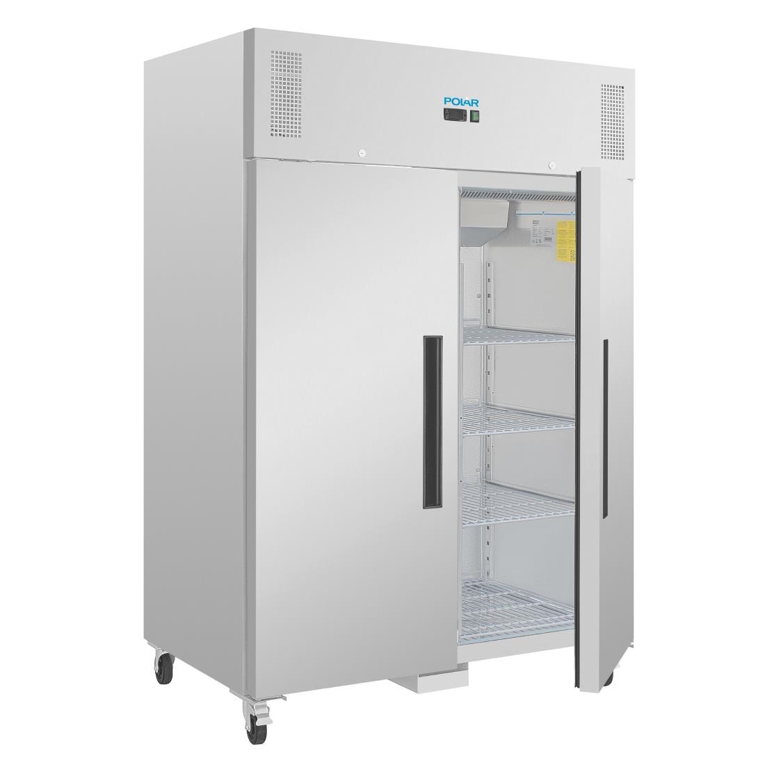 Polar Double Door Fridge Stainless Steel 1200Ltr