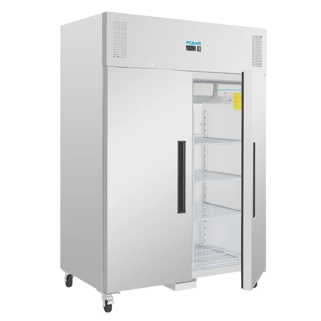 Polar Double Door Freezer Stainless Steel 1200Ltr - Image 4