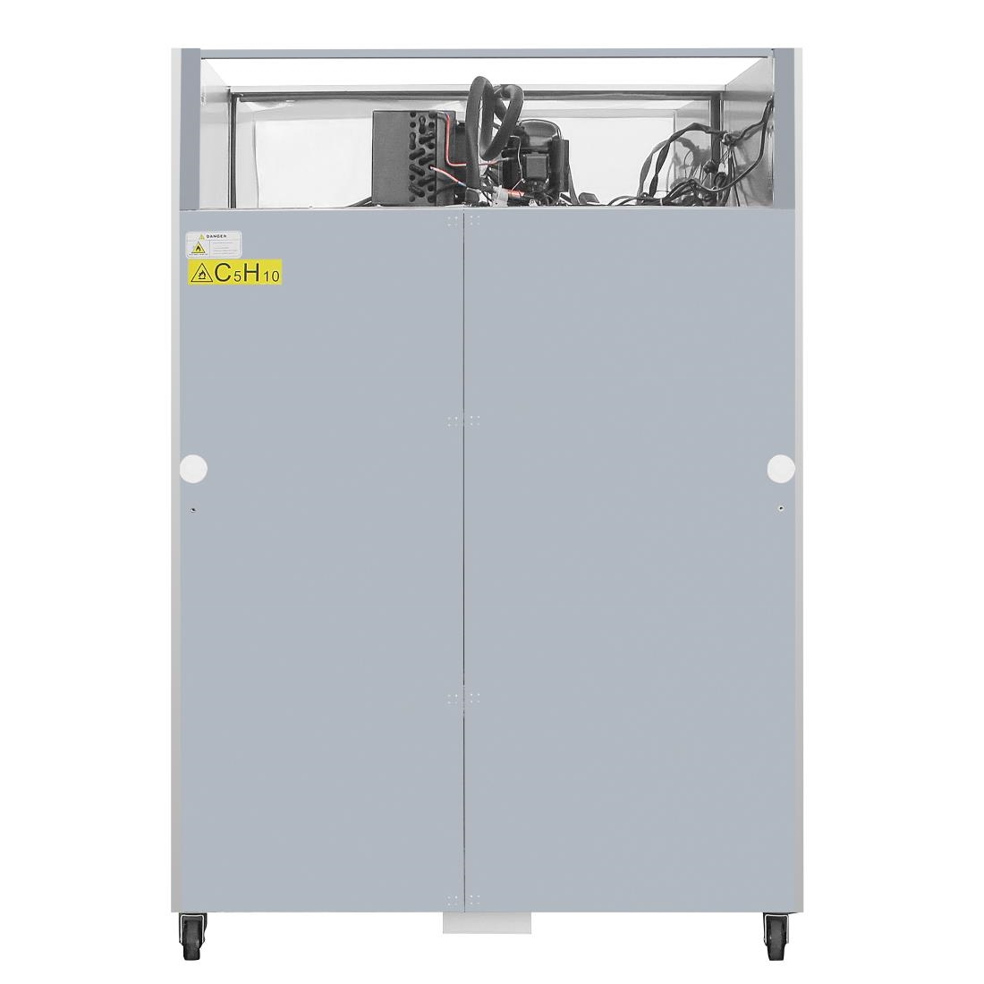 Polar Double Door Freezer Stainless Steel 1200Ltr
