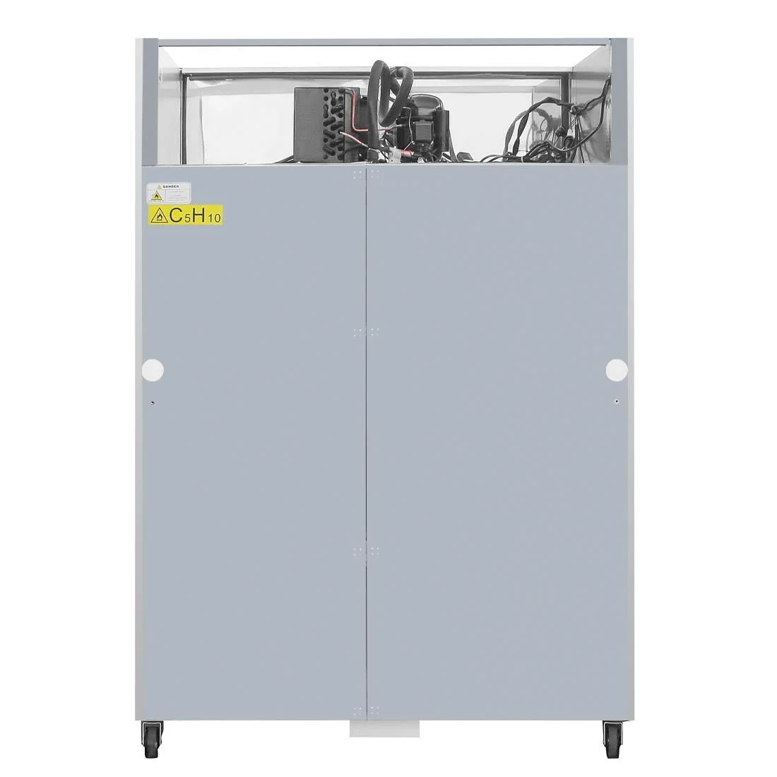 Polar Double Door Freezer Stainless Steel 1200Ltr - Image 6