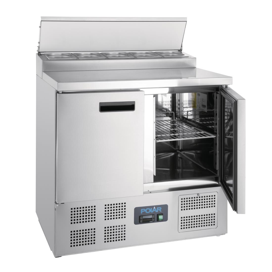 Polar Refrigerated Pizza and Salad Prep Counter 254Ltr