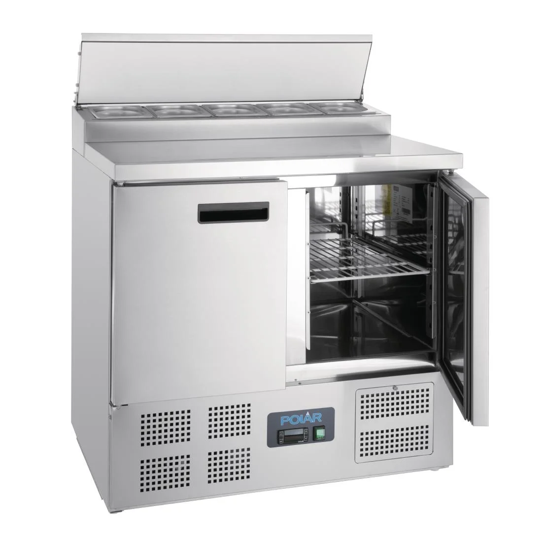 Polar Refrigerated Pizza and Salad Prep Counter 254Ltr - Image 8