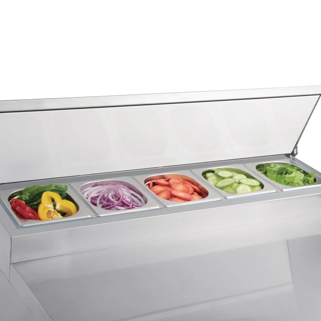 Polar Refrigerated Pizza and Salad Prep Counter 254Ltr - Image 11
