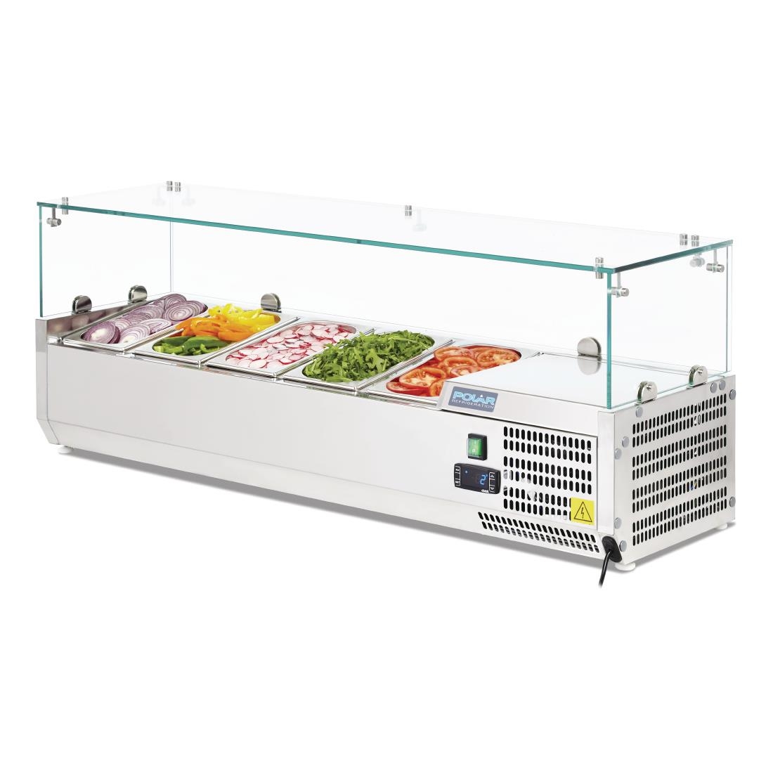 Polar Refrigerated Countertop Servery Prep Unit 5x 1/4GN