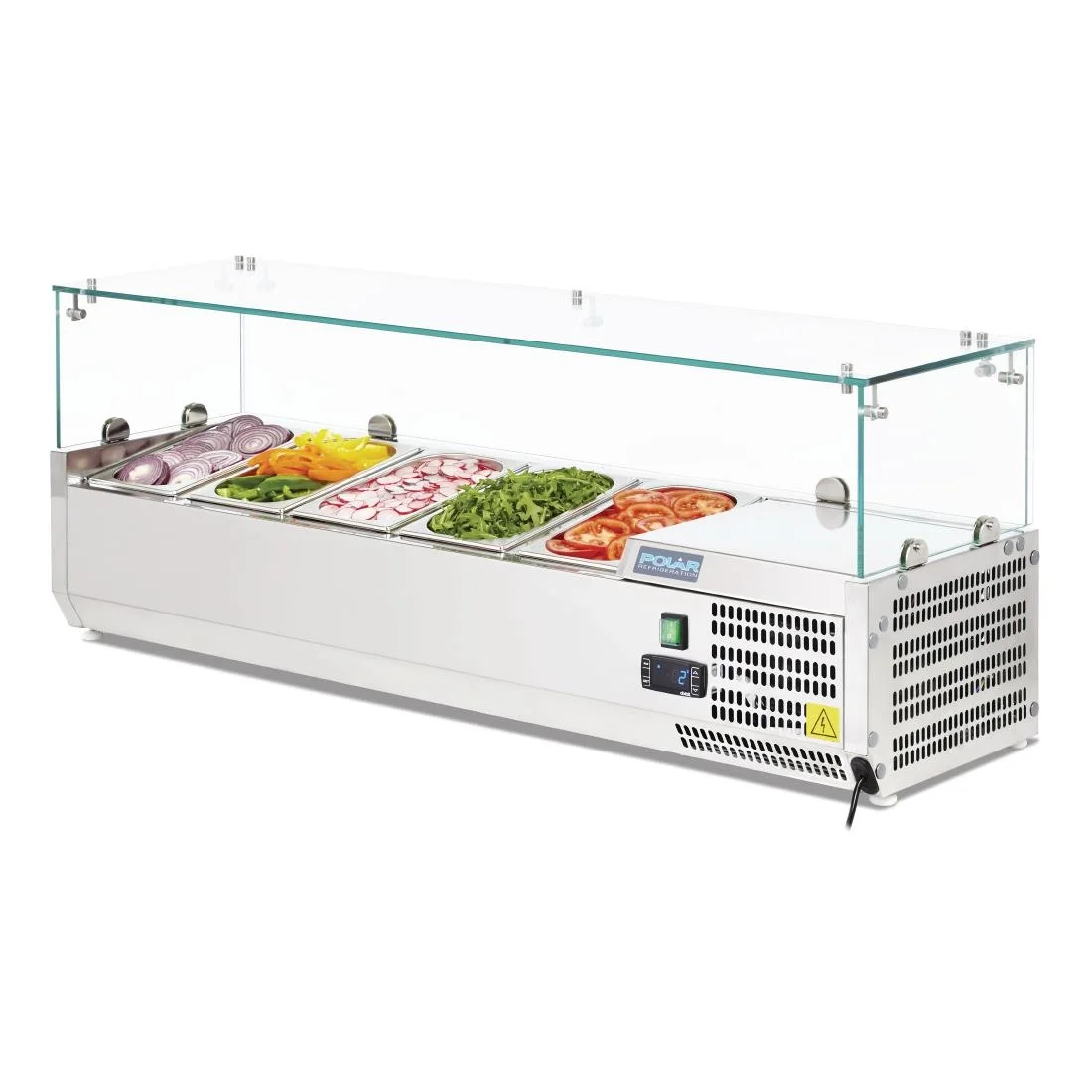 Polar Refrigerated Countertop Servery Prep Unit 5x 1/4GN - Image 4