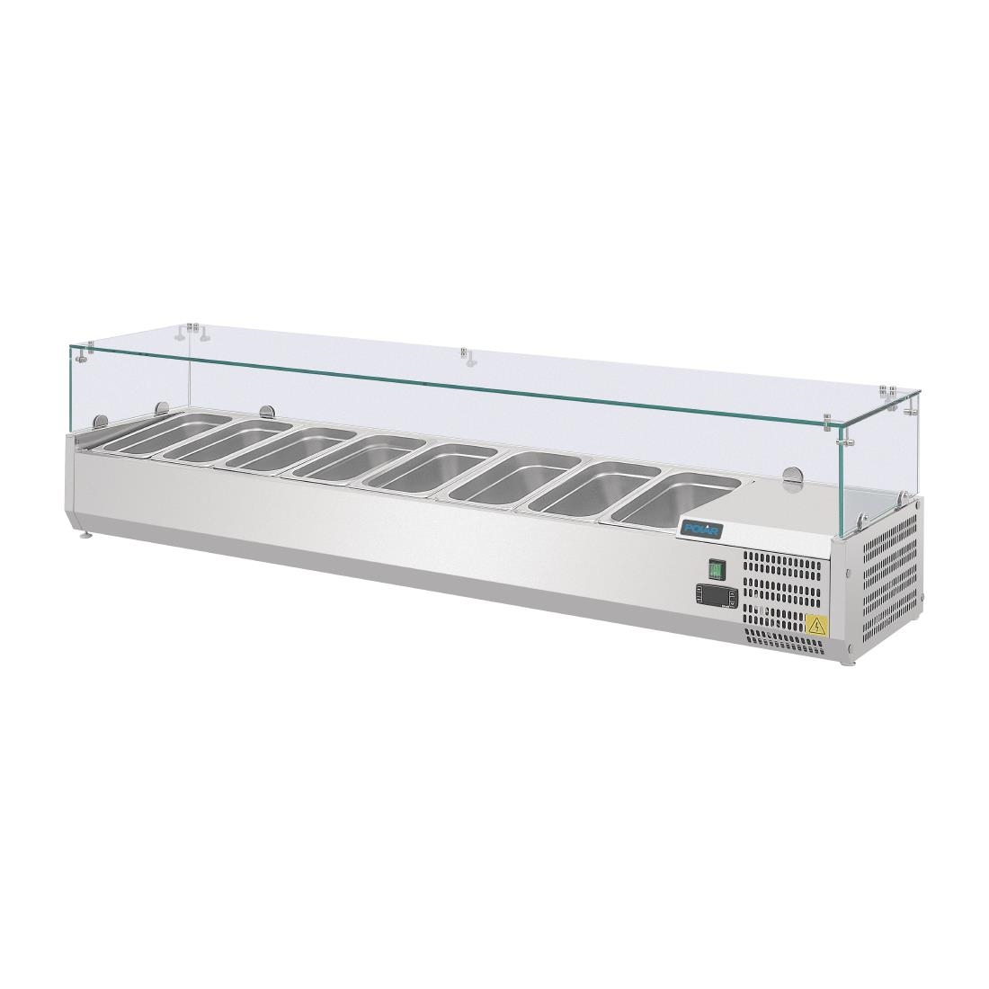 Polar Refrigerated Countertop Servery Prep Unit 8x 1/4GN