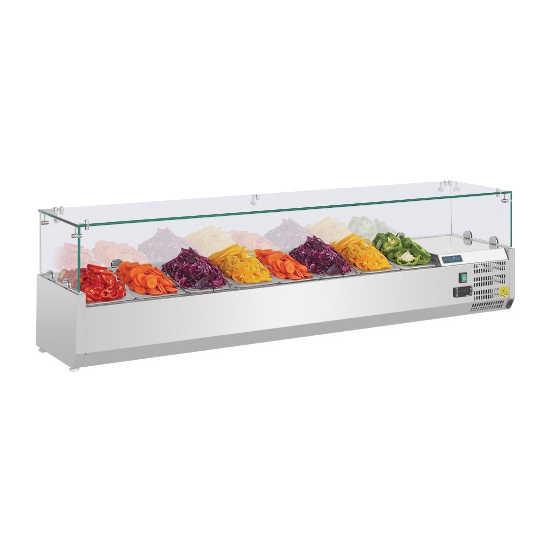 Polar Refrigerated Countertop Servery Prep Unit 8x 1/4GN