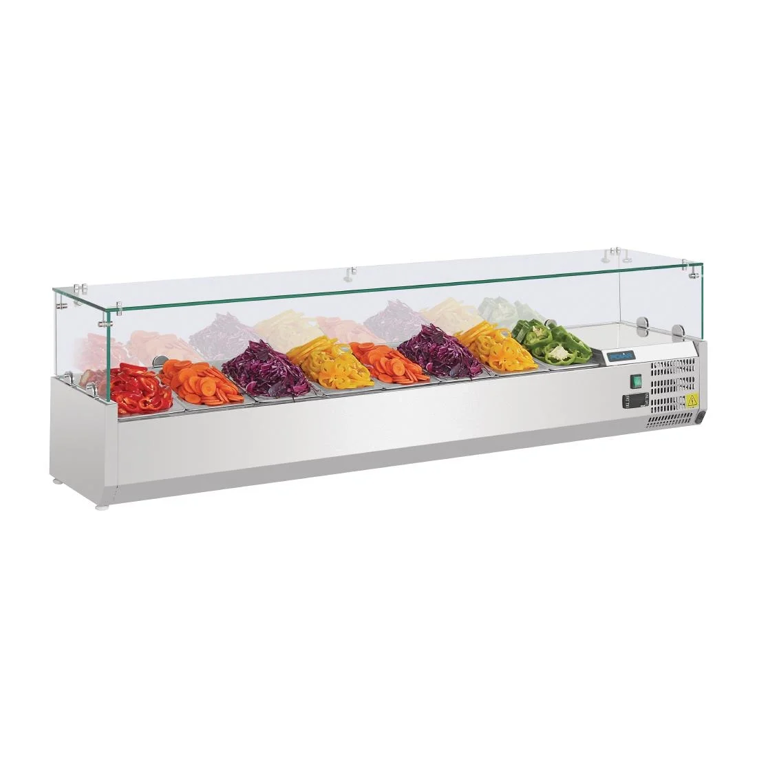 Polar Refrigerated Countertop Servery Prep Unit 8x 1/4GN - Image 4