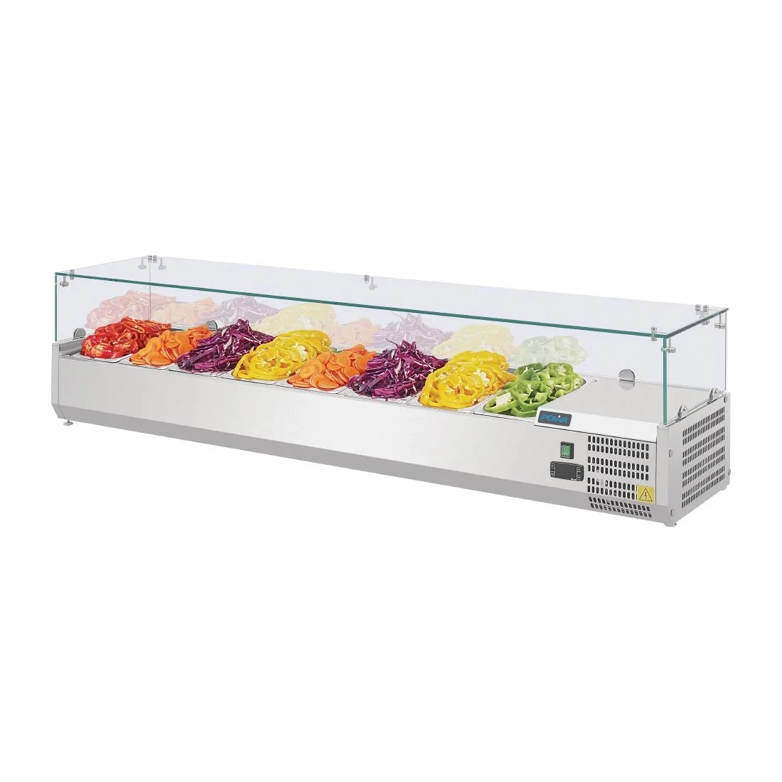 Polar Refrigerated Countertop Servery Prep Unit 8x 1/4GN - Image 5