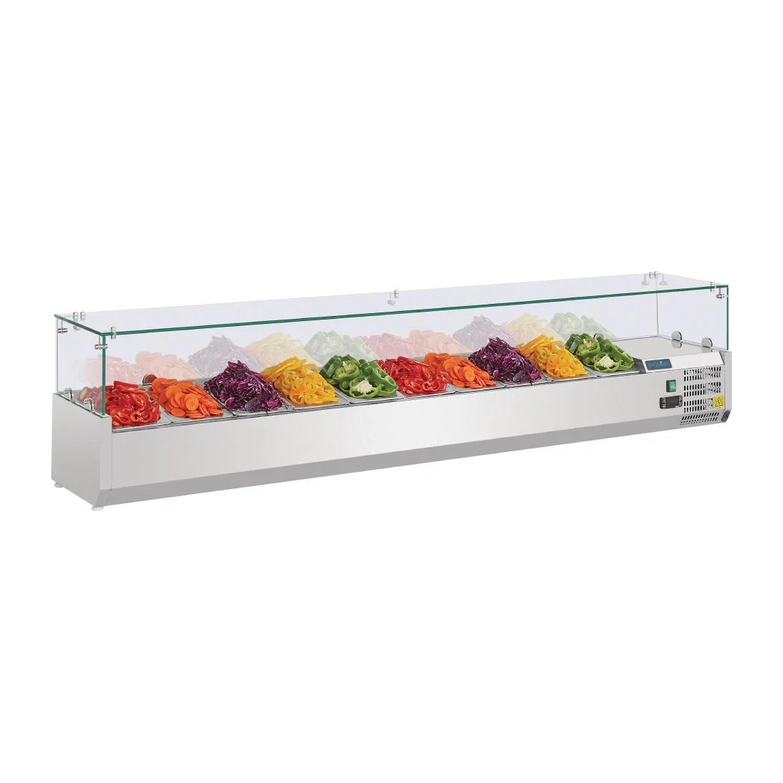 Polar Refrigerated Countertop Servery Prep Unit 10x 1/4GN - Image 4