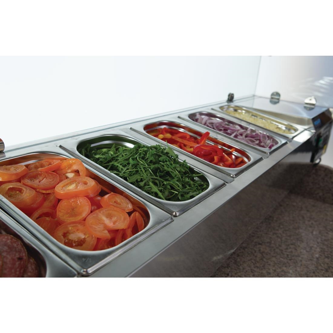 Polar Refrigerated Pizza and Salad Prep Counter 368Ltr