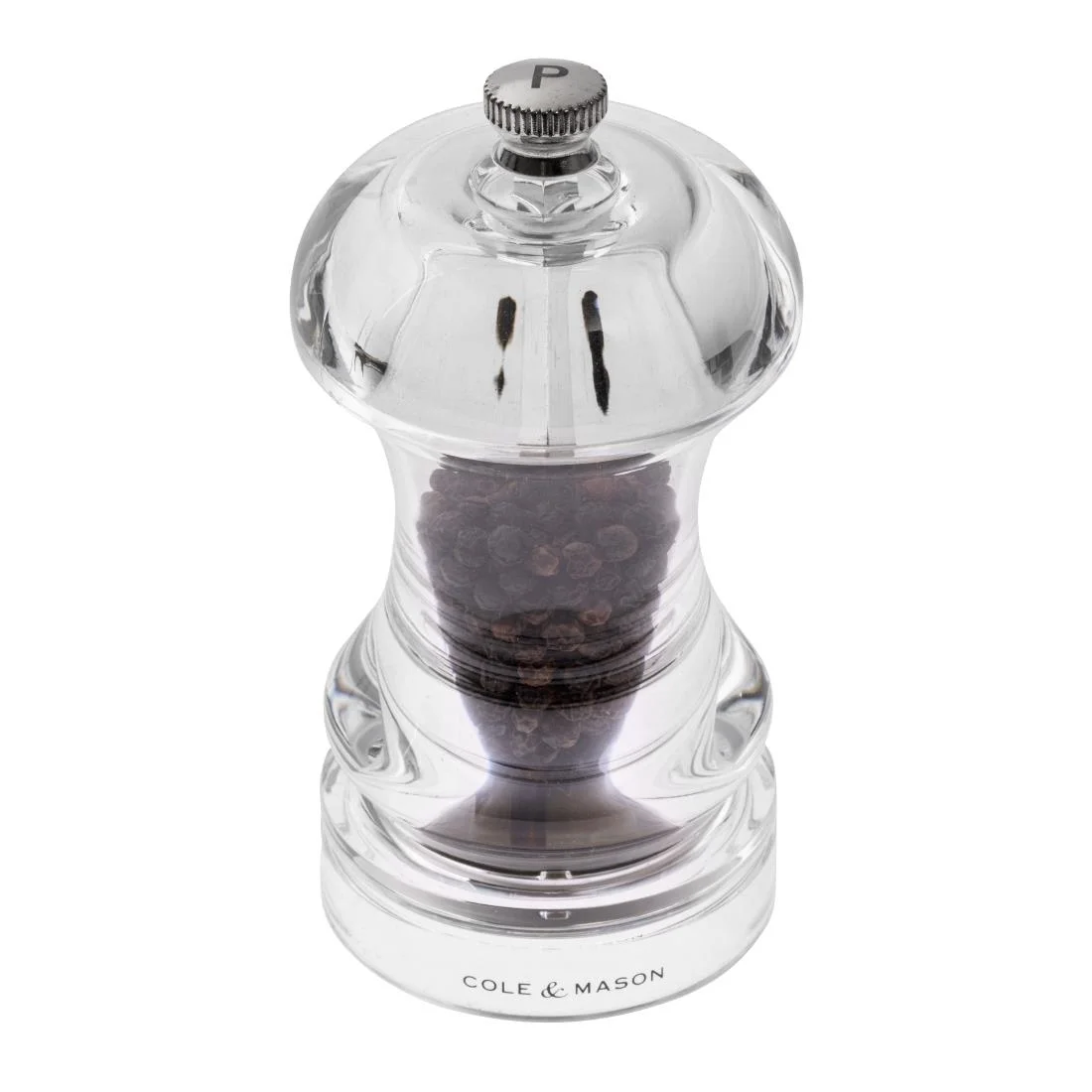 Cole & Mason Acrylic Pepper Mill Capstan 4.5in - Image 2