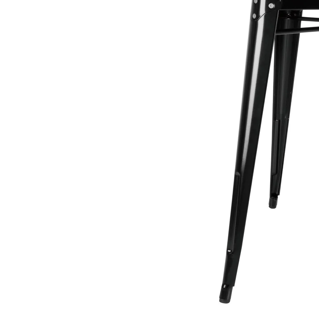 Bolero Bistro Steel Square Table Black 668mm (Single) - Image 9